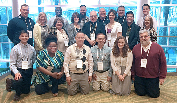 A group of 18 from the Buffalo Diocese joined Bishop Richard Malone at the Convocation of Catholic Leaders on July 1-4 in Orlando, Florida.