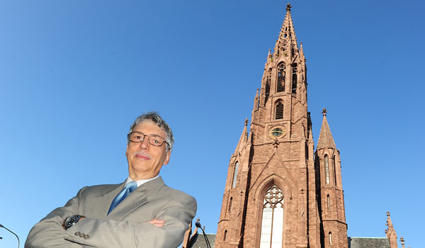 President of Western New York Lawyers for Life Laurence Behr is also the executive director of the Arch of Triumph of Immaculate Heart of Mary. (Dan Cappellazzo/Staff Photographer)