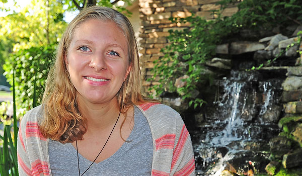 Mara Wicket, a 21-year-old Eden native and graduate of the Franciscan University of Steubenville, will travel to Ecuador with the Heart's Home organization. (Dan Cappellazzo/Staff Photographer)