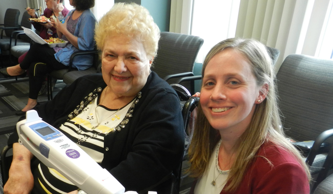 Mount St. Mary's Hospital in Lewiston has acquired the latest vein visualization technology to assist in the placement of IVs and blood draws courtesy of a donation by area resident Catherine DiMino.