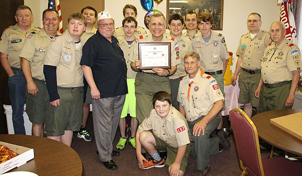 Boy Scout Troop 107 from St. John Kanty Parish celebrates its 91st anniversary this year.