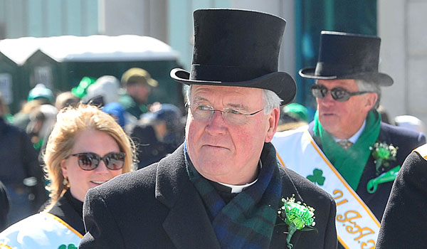 Bishop Richard J. Malone has walked amongst the Irish at the annual St. Patrick's Day Parade along Delaware Avenue, but in October he will walk amongst them in their homeland. (WNY Catholic File Photo)