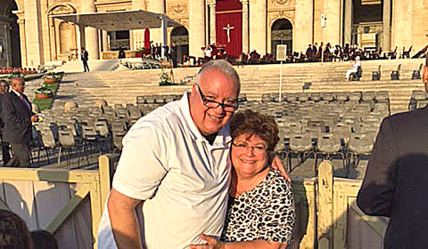 David and Cheryl Calire, executive directors of the Mother Teresa Home, took a pilgrimage to Italy for the Sept. 4 canonization ceremony of St. Teresa of Calcutta.