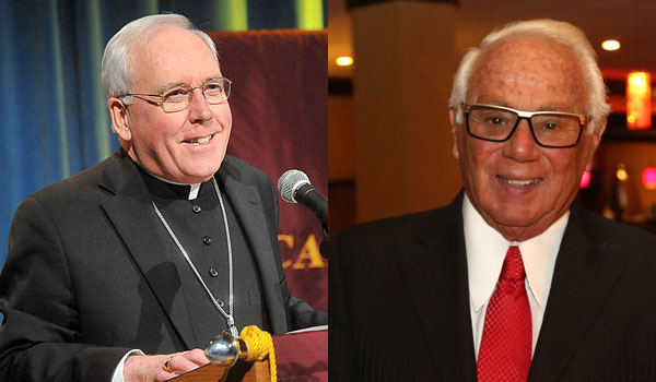 Bishop Richard J. Malone (left) and Russell Salvatore will be among the honorees at the Brothers of Mercy Caritas Awards. 