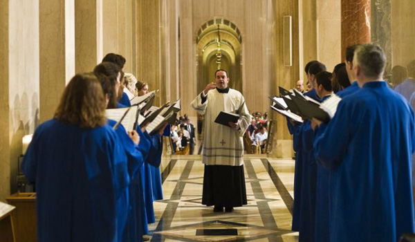 Choir of the Basilica of the National Shrine of the Immaculate Conception in Washington, D.C. (Courtesy of the Basilica of the National Shrine of the Immaculate Conception)