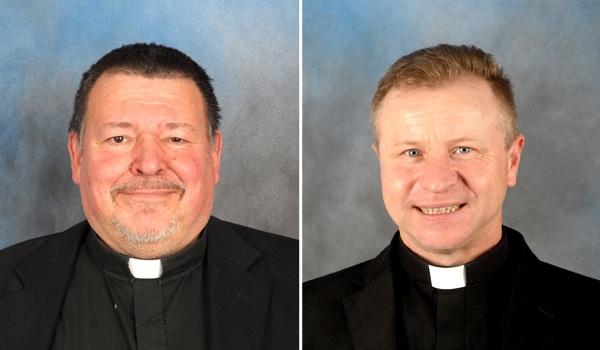 Father Joseph Walter (left) and Father Jan Trela received new pastoral assignments from the Diocese of Buffalo. (File Photos)
