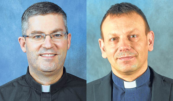 Father Mark Noonan and Father Peter Napierkowski will begin new assignments in September.