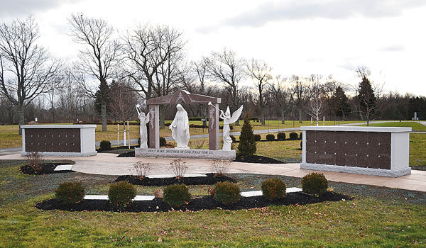 The new Queen of Angels Cremation Garden saw its first interment Dec.15, at Queen of Heaven Cemetery on Tonawanda Creek Road in the Town of Lockport. 