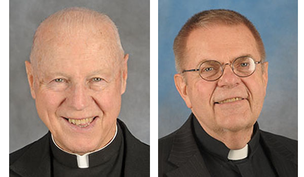 Msgr. Leo McCarthy (left), Father Mark Wolski