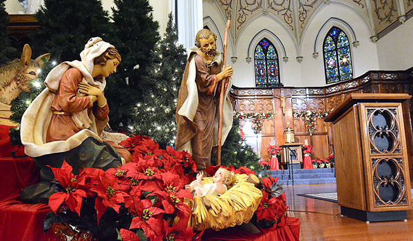 Daybreak TV Productions, Diocese of Buffalo records Christmas at Mercy Center on Nov. 1, 2014. The Mass will be aired on NBC Christmas Day. (Patrick McPartland/Staff Photographer)