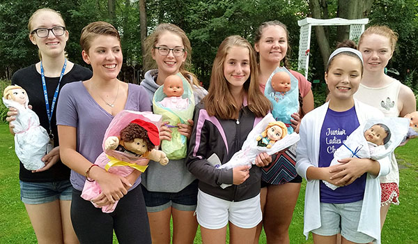Pictured (from left) are St. Mary's Junior Ladies of Charity Nicole Cassel, 15, of Lancaster; Ana Lach, 15, of Lancaster; Marysia Paradis, 17, of Depew; Olivia Dobiesz, 14, of Lancaster; Gillian Schwarzmueller, 13, of Lancaster; Julia Drayer, 14, of Lancaster, and Lauren Paradis, 15, of Depew.