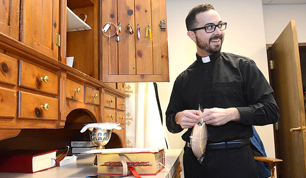 Deacon Samuel Giangreco first thought of the priesthood when he was 7 years old. (Patrick McPartland/Staff Photographer)