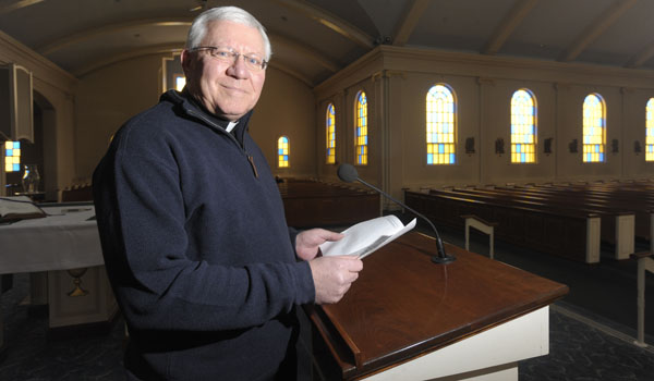 Msgr. Frederick D. Leising served in several parishes in the Lancaster and Clarence area prior to his retirement. (WNYC File Photo)