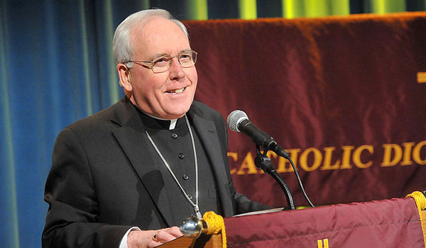 Bishop Richard J. Malone will speak about the pope's `Love in the Family` on Friday morning.