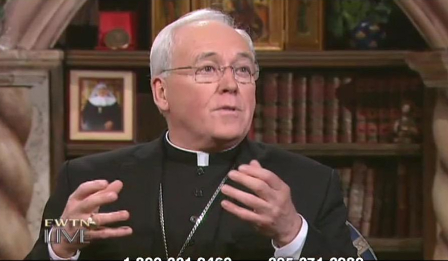 Bishop Richard J. Malone appeared on `EWTN Live` Wednesday night.