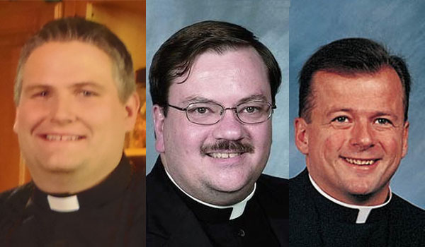 Father Seán Paul Fleming, Father Darrell G. Duffey and Father Daniel F. Fiebelkorn
