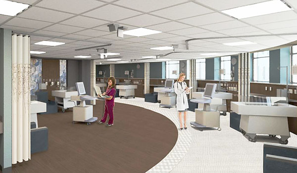 The expansion and renovation project will relocate the new NICU adjacent to Sisters Hospital's existing maternity unit and newborn nursery, creating one centralized location for mother-baby care. (Courtesy of Catholic Health)