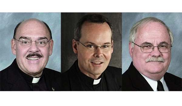 Father Conrad P. Stachowiak, Father David E. Tourville and Deacon Michael L. Anderson