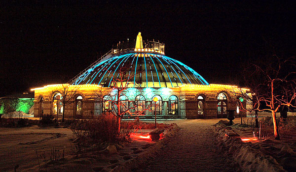 Christmas lights at Our Lady of Fatima Shine, Lewiston. (Courtesy of Our Lady of Fatima Shrine)