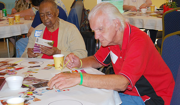 Catholic Charities' Project HOPE clients join for a social gathering hosted by a few of the programs under the Catholic Charities older adult services umbrella. (Courtesy of Catholic Charities)