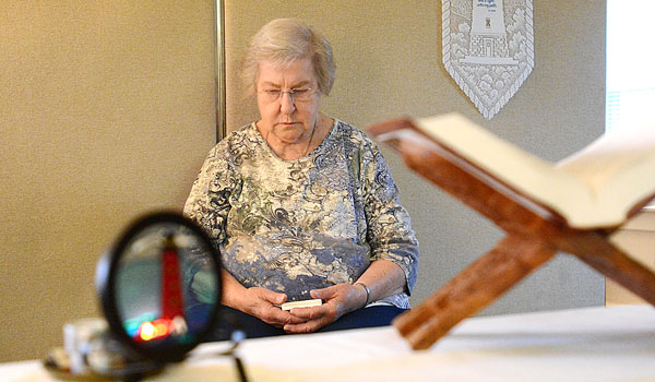 Sister Dorothy Feltz, SSJ, has remained an active and prayerful presence in the diocese since her retirement. (Patrick McPartland/Staff Photographer)