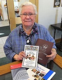 Sister Fran Gangloff, OSF, is responsible for taking care of health insurance and government benefits for sisters in the Buffalo region. (Dan Cappellazzo/Staff Photographer)