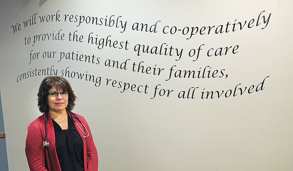 Dr. Gloria Roetzer is a pediatrician who heads the local Buffalo CMA. (Dan Cappellazzo/Staff Photographer)