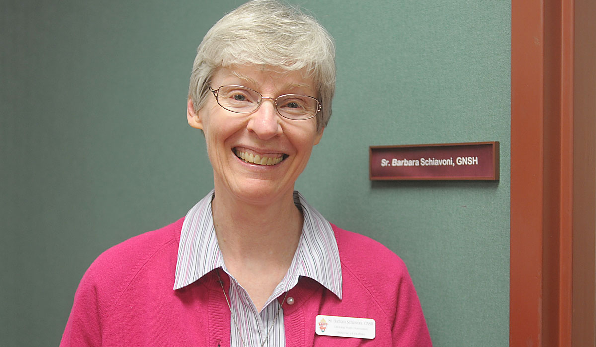 Sister Barbara Schiavoni, GNSH, is hoping to help parents fulfill their role as primary educators of their children. (Patrick McPartland/Staff Photographer)