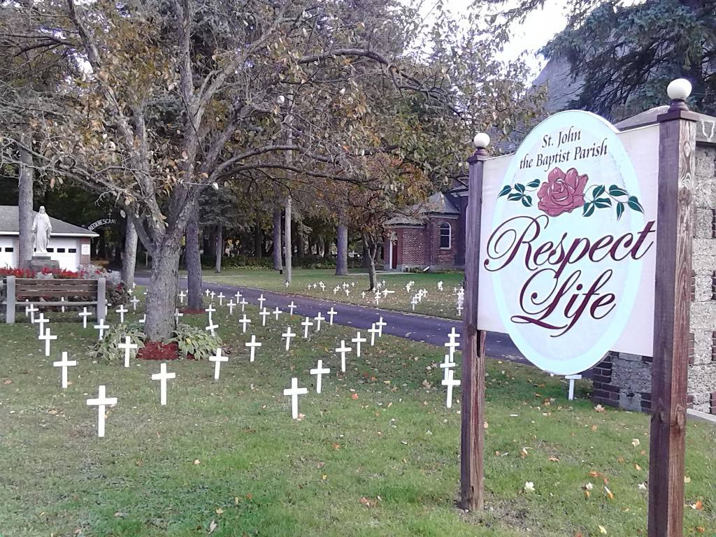 Cemetery of the Innocents at St. John the Baptist Parish, Alden. (Courtesy of St. John the Baptist Church)