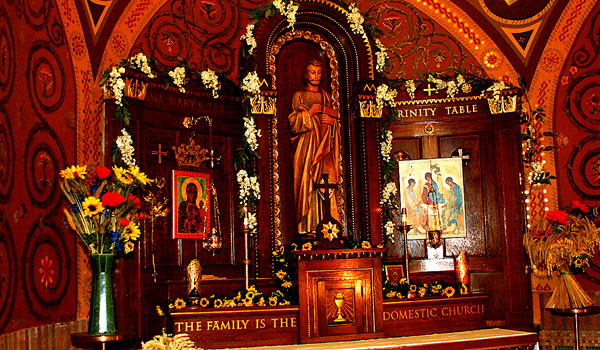 St. Casimir Parish celebrated a multi-lingual rosary followed by Mass and a luncheon as part of its anniversary celebration. (Courtesy of Canisius High School)