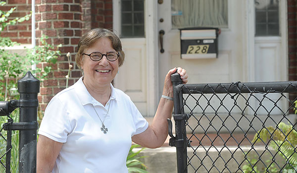 The door is always open and welcoming at the Teaching and Restoring Youth program, run by Sister Mary Augusta Kaiser, SSJ. It offers transitional housing for females, food, shelter, education and life skills at the former Holy Name Convent in Buffalo. (Patrick McPartland/Managing Editor)