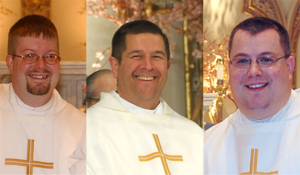 Father James Hartwell, Father Steven Jekielek and Father Jeffrey Nowak.