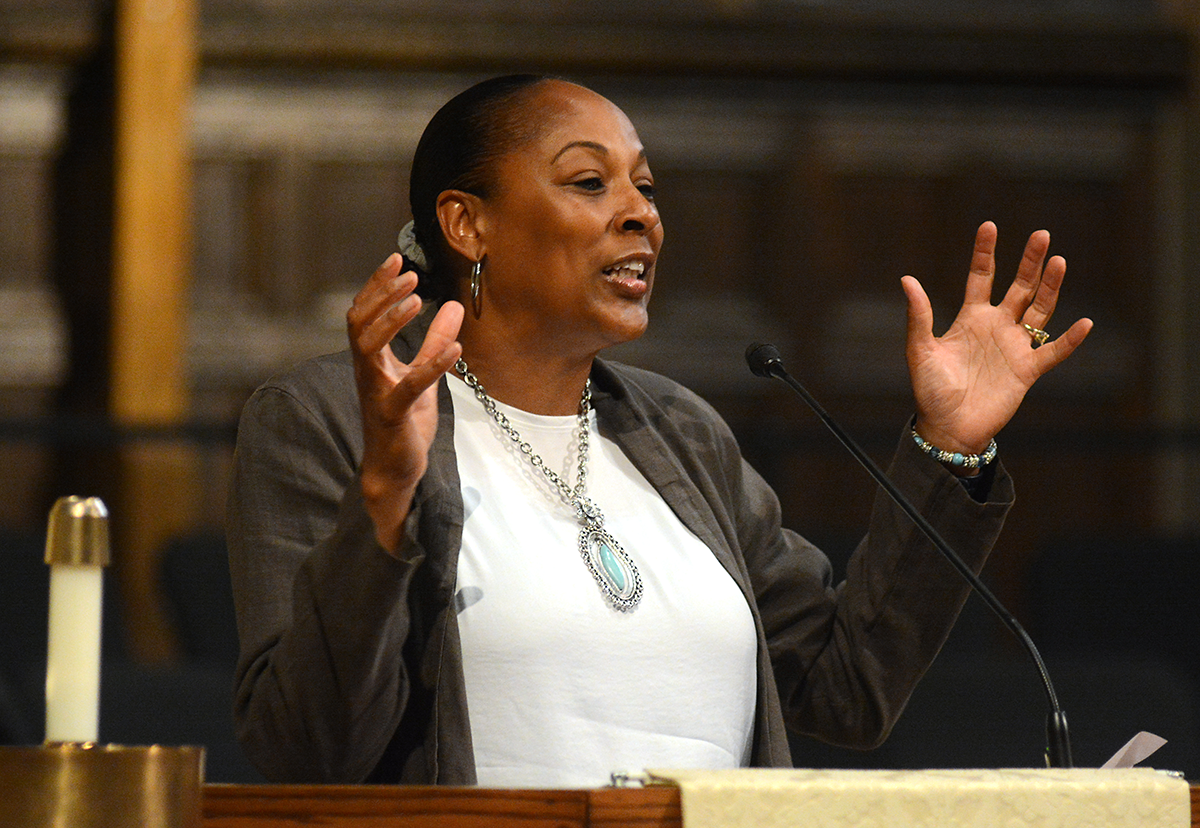 Proud families gather at St. Joseph University School for the Class of 2019 Commencement Ceremony. The keynote speaker, University at Buffalo Women's  Basketball coach, Felisha Legette-Jack spoke to the graduates about the importance of hard work and faith in their lives to help them achieve their goals. (Dan Cappellazzo/Staff Photographer)
