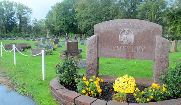 The 112-year-old historic cemetery at Church of the Annunciation has begun expansion. Located directly behind the old cemetery on Girdle Road in Elma, the expansion will increase the available space for traditional burial and the internment of cremains. (Patrick McPartland/Managing Editor)