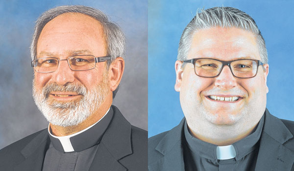 Msgr. Salvatore Manganello (left) and Father Seán Paul Fleming.