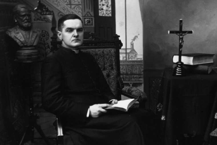 A studio photo of Fr. Michael J. McGivney, by John Tierney. Courtesy of the Knights of Columbus (CNA)