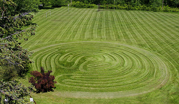 The labyrinth on the grounds of Center for Renewal at Stella Niagara.