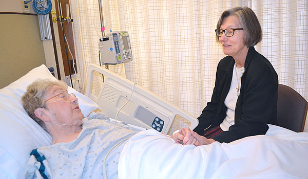 Sister Donna Lord, GNSH, works as a spiritual care chaplain in her ministry to patients at Mercy Hospital of Buffalo. Sister Donna also provides spiritual direction at Our Lady of Czestochowa in Cheektowaga.