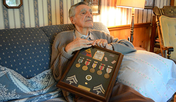 Russel Bracco served with the 14th Armored Division during World War II. (Patrick McPartland/Managing Editor)