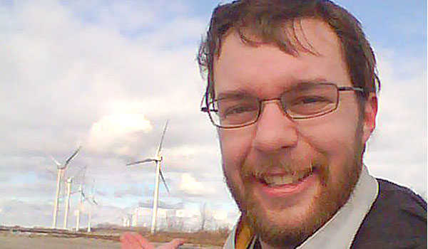 Seminarian Luke Uebler often imagine windmills, harnessing energy, when he thinks about vocations.  