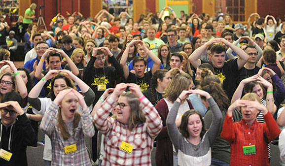 Hundreds of teens are expected to attend this weekend's Diocesan Youth Convention at the Adam's Mark Hotel. (WNYC File Photo)