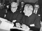 Bishop Bernard McLaughlin and Bishop James A. McNulty at a National Conference of Catholic Bishops meeting in Washington, D.C.