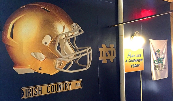 Gadawski's is a shrine to Notre Dame along with other sports memorabilia in Niagara Falls.
(Patrick McPartland/Staff Photographer)