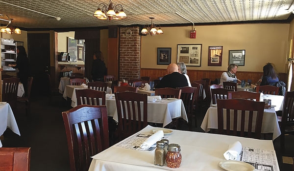 The dinning area at Lebros Restaurant in Amherst is small and quaint. 
(Patrick McPartland/Staff Photographer)