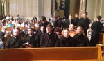 Seminarians watch the Papal ad…