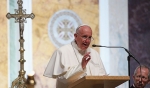 Pope Francis speaks to bishops