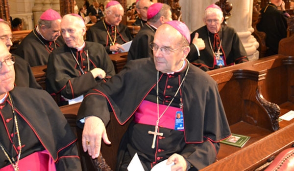 Syracuse bishop and Kenmore native, Bishop Robert Cunningham, was in attendance at St. Patrick's Cathedral.