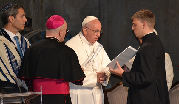 Pope Francis at the 9/11 Memorial