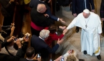 Pope visits seminary