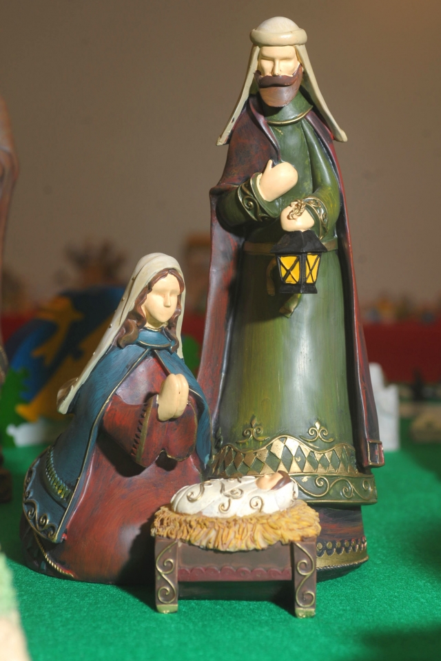 Joseph, Mary and the infant Jesus make up every nativity scene.
(Patrick McPartland/Staff Photographer)